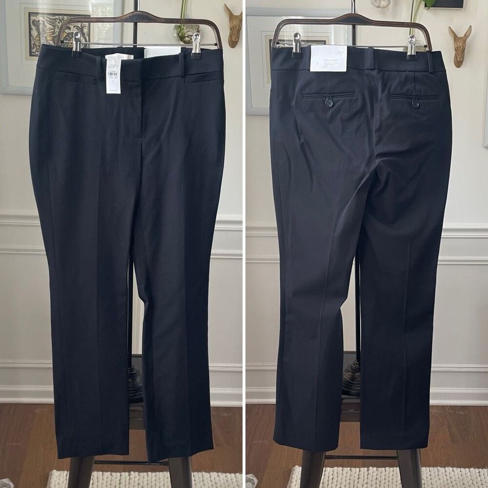 NWT Loft Kate Straight Leg Trousers Career Pants $70 8